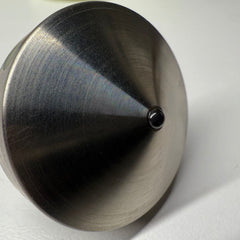 CountyComm - Tip Top Extreme - Tungsten / Titanium / UGM Glow - Spinning Top + Delrin Stand by Maratac®