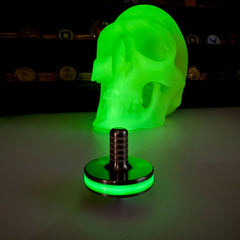 CountyComm - Tip Top Extreme - Tungsten / Titanium / UGM Glow - Spinning Top + Delrin Stand by Maratac®