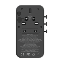 1-World 4-Port GaN Travel Charger 170W + USB-C Cable