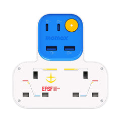 1-Charge Work Flow T-shaped Extension 2 Socket with USB