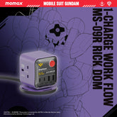 1-Charge Work Flow 3-Outlet GaN Power Cube 25W with USB Ports