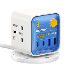 1-Charge Work Flow 3-Outlet GaN Power Cube 25W with USB Ports