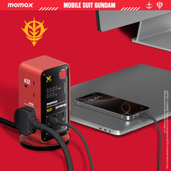 1-Charge Work Flow 6-Outlet GaN Power Tower 35W with USB Ports