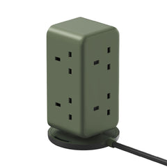1-Charge Work Flow 6-Outlet GaN Power Tower 35W with USB Ports