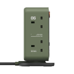 1-Charge Work Flow 6-Outlet GaN Power Tower 35W with USB Ports