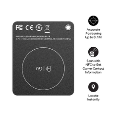 PinCard Rechargeable Find My Locator with UWB