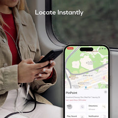 PinCard Rechargeable Find My Locator with UWB