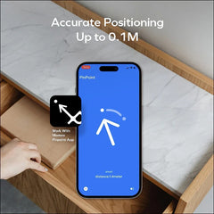 PinCard Rechargeable Find My Locator with UWB