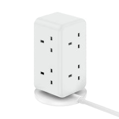 1-Charge Work Flow 6-Outlet Digital Display Power Tower with USB (70W)