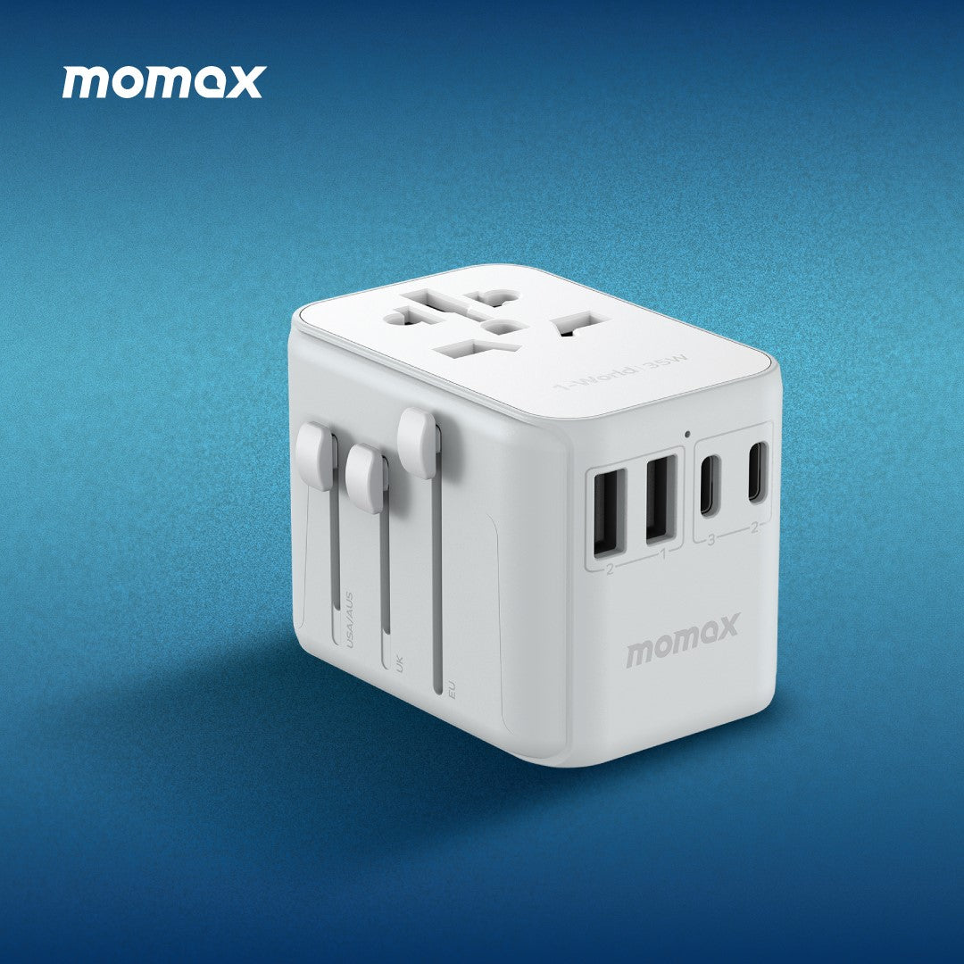 1-World PD35W 5 ports + AC Travel Adapter