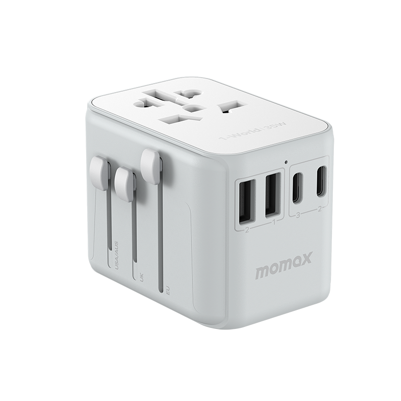 1-World PD35W 5 ports + AC Travel Adapter