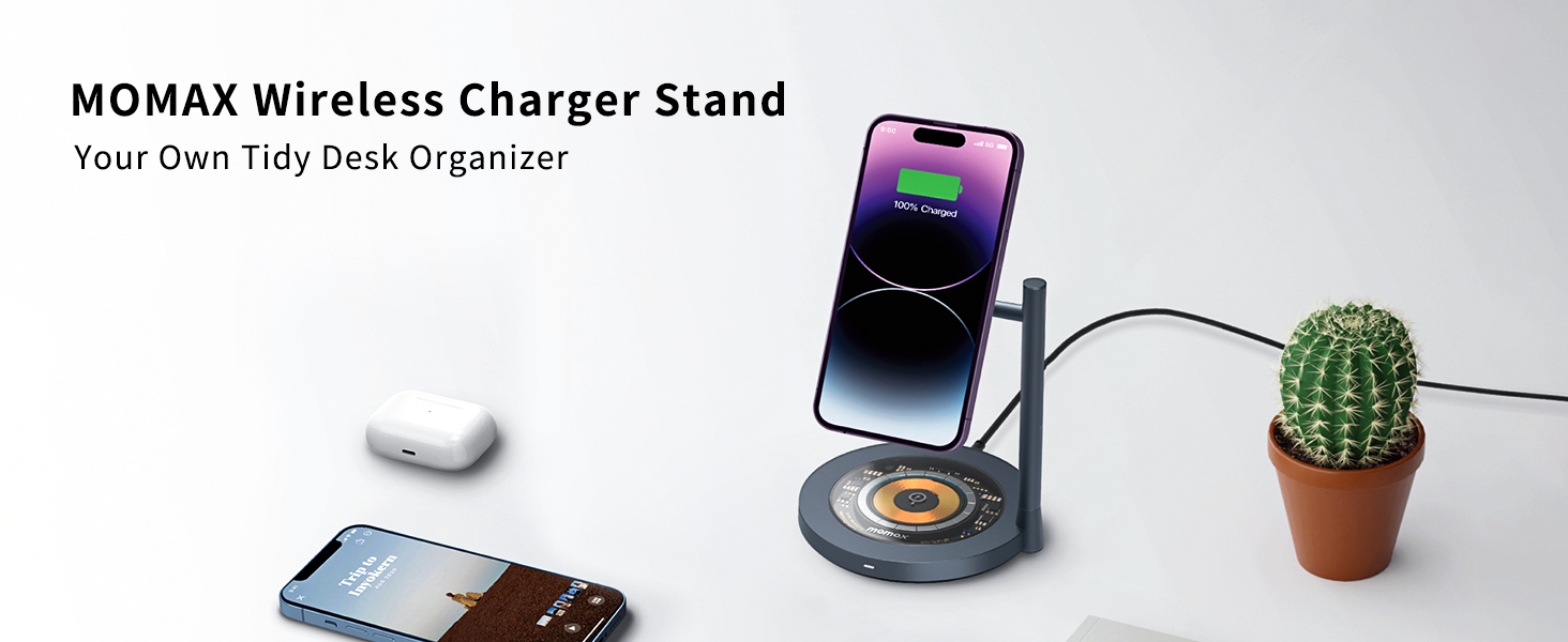 Q.Mag Dual 2 Dual Magnetic Wireless Charging Stand