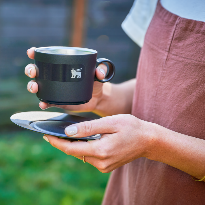 THE DAYBREAK CAPPUCCINO CUP & STILLNESS SAUCER