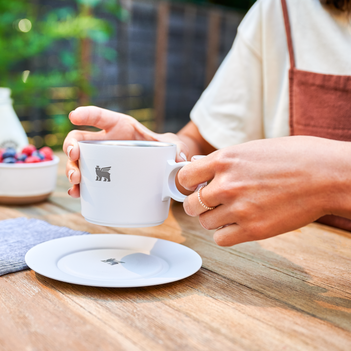 THE DAYBREAK CAPPUCCINO CUP & STILLNESS SAUCER