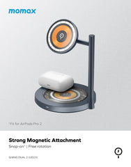 Q.Mag Dual 2 Dual Magnetic Wireless Charging Stand