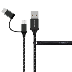 Zero 2-in-1 USB-C & Micro USB Cable Android (1M) DTC11