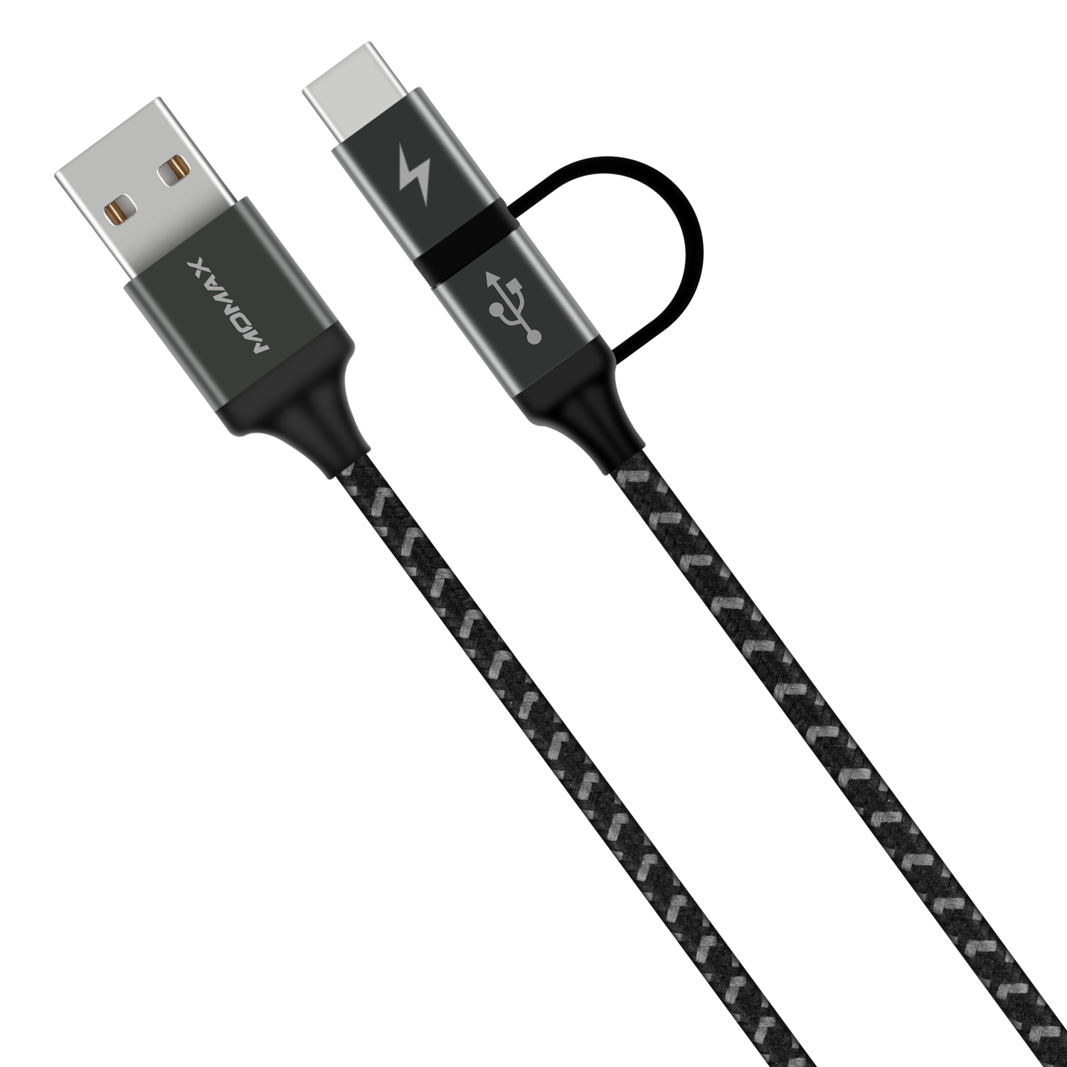 Zero 2-in-1 USB-C & Micro USB Cable Android (1M) DTC11