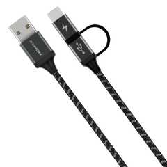 Zero 2-in-1 USB-C & Micro USB Cable Android (1M) DTC11