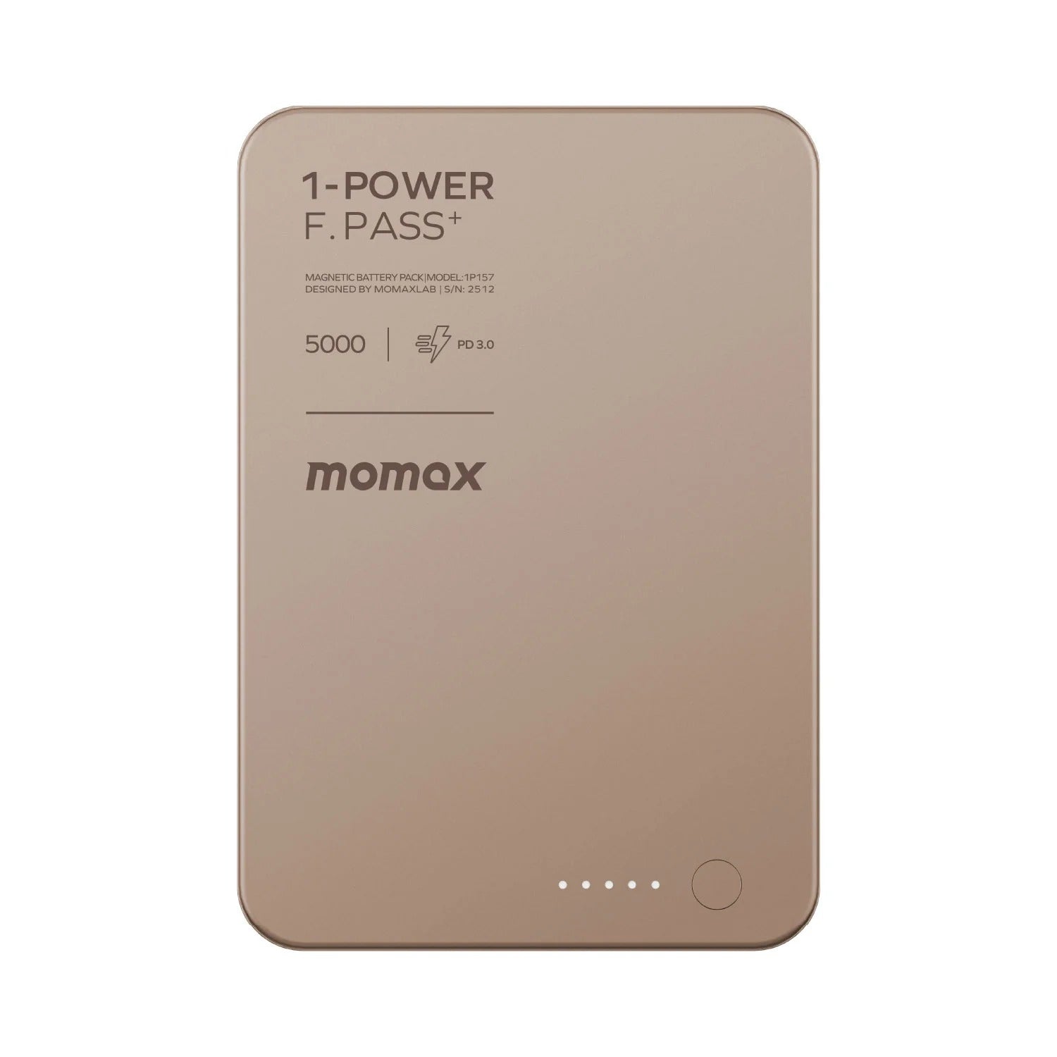 1-Power F.Pass⁺ Magnetic Battery Pack With Built-In Cable 5000mAh