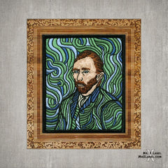 Vincent Van Gogh - Self-Portrait Patch w/ frame MR.X Label Patch Suburban.